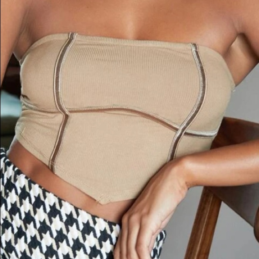 Shein Brown Tube Top